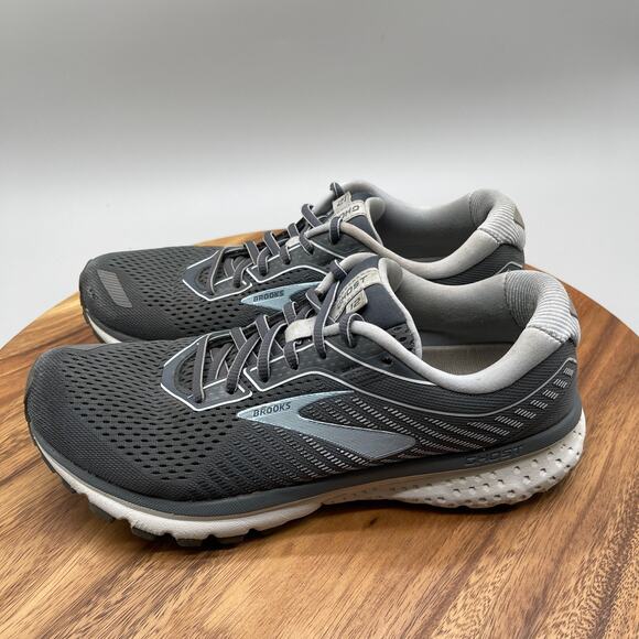 Brooks Ghost 12 Shoes Womens 10.5 B Gray Road Running Comfort Walking Sneakers - Picture 3 of 8